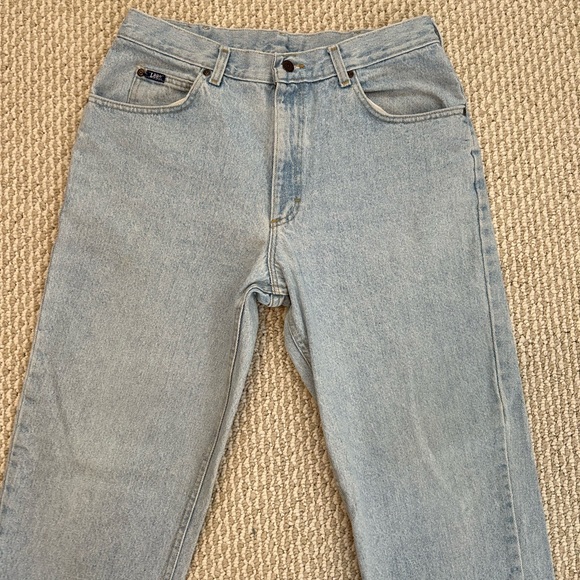 Vintage Lee 90’s Jeans High  Rigid Straight 🔥 Light Wash - Picture 12 of 15
